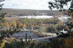 Hooksett Village from the Pinnacle