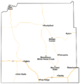 Map of Oglala Lakota County, South Dakota