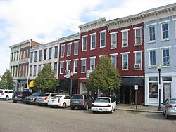 A view of Market Street Plaza in the Boneyfiddle neighborhood