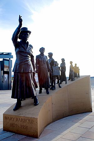 Mary Barbour Statue - Front view