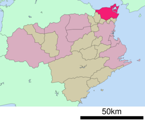 Location of Naruto in Tokushima Prefecture