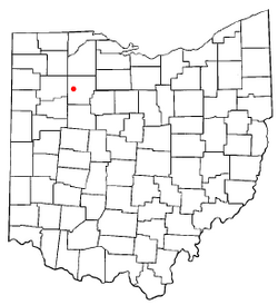 Location of Benton Ridge, Ohio