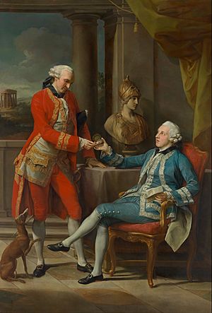 Pompeo Batoni - Sir Sampson Gideon and an unidentified companion - Google Art Project