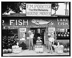 Roadside stand near Birmingham, Alabama