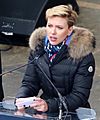 Scarlett Johansson at Women's March on Washington (cropped)