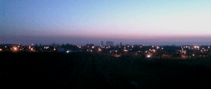 Stainforth, South Yorkshire at night in 2009