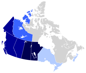 Ukrainian Canadian population by province.svg