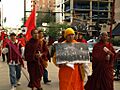 Burma protest march in Chicago