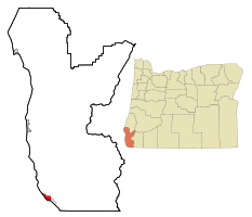 Location in Oregon