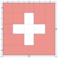 Flag of Switzerland (construction sheet)