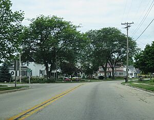 Corner of West Main Street and West 1st Street in Gillett