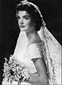 Jackie Kennedy on her wedding day,Rhode Island,September 12, 1953