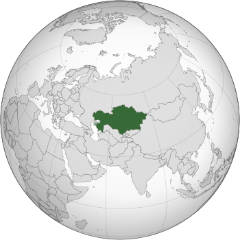 Location of Kazakhstan