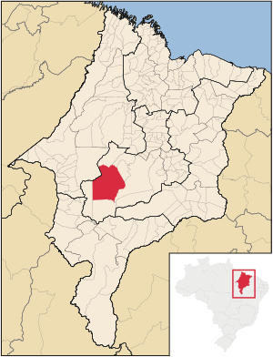 Location in Maranhão  state