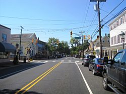 Downtown Medford at County Road 541 and Union Street, August 2016