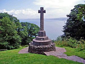 Memorial to Lt J Manners, Clovelly