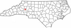 Location of Conover, North Carolina