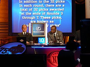 NFL Draft 2010 NFL Network set Rich Eisen and Marshall Faulk