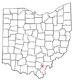 Location of Vinton, Ohio