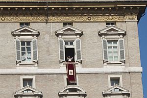 Pope Benedict XVI Delivers Angelus