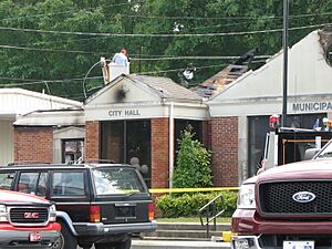 Red bay city hall fire