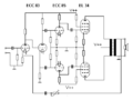 Tube push pull poweramplifier