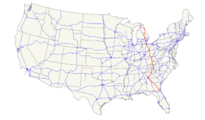 US 23 map