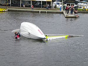 Wroxham Broad capsize practise