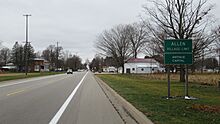 Allen, MI road signage