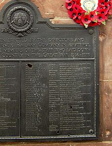 Barrow station war memorial damage