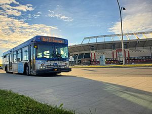 ETS Bus Stadium Station, Edmonton