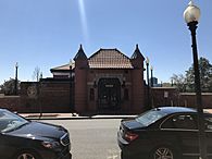 Photograph of the Prospect Street entrance to the Car Barn in 2019