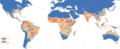 Aedes aegypti predicted distribution