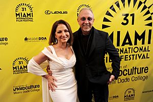 Gloria Estefan and Emilio Estefan at 2014 MIFF