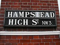 Hampstead High Street Sign