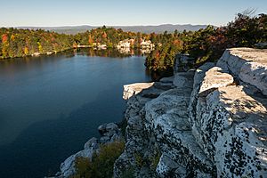 Lake Minnewaska from cliffs