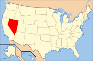 Map of USA NV