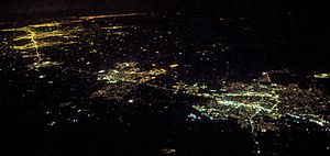 Merced Atwater etc night aerial