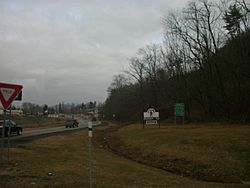 Entrance to Deposit along New York State Route 10