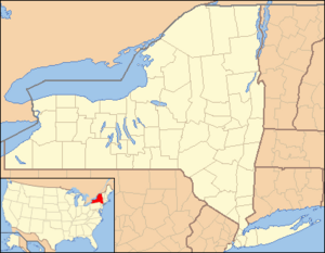 Location of Fleischmanns within New York