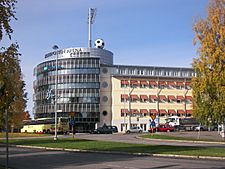 Norrporten Arena sett från Norrmalmsgatan