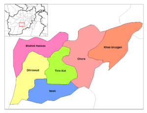 Oruzgan districts