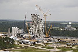 Stennis A3 test stand construction