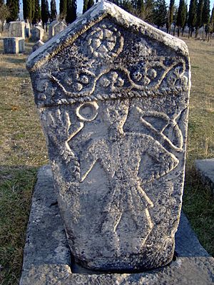 Bosniangraves bosniska gravar februari 2007 stecak stecci3.jpg