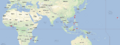 Distribution Map Sterculia Foetida