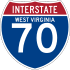 Interstate 70 marker