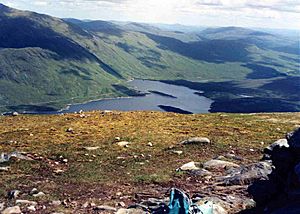 Loch Quoich from Gairich summit