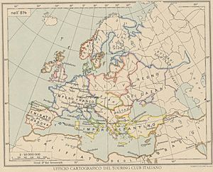 Map Europe in 814- Touring Club Italiano CART-TRC-50 02