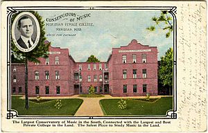 Meridian.female.college.postcard.mississippi