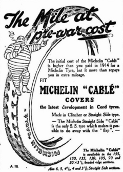 Michelin, advertising, 1922